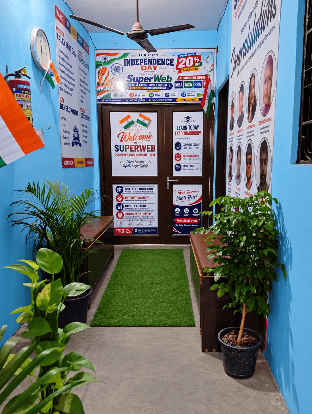 SuperWeb Computer Education Institute Entrance and Welcome Gate