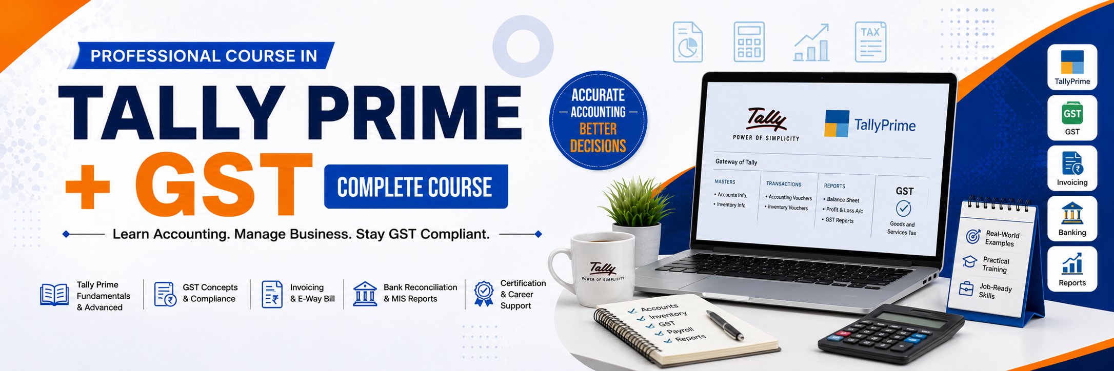 Tally Prime + GST Complete Course - SuperWeb Computer Education