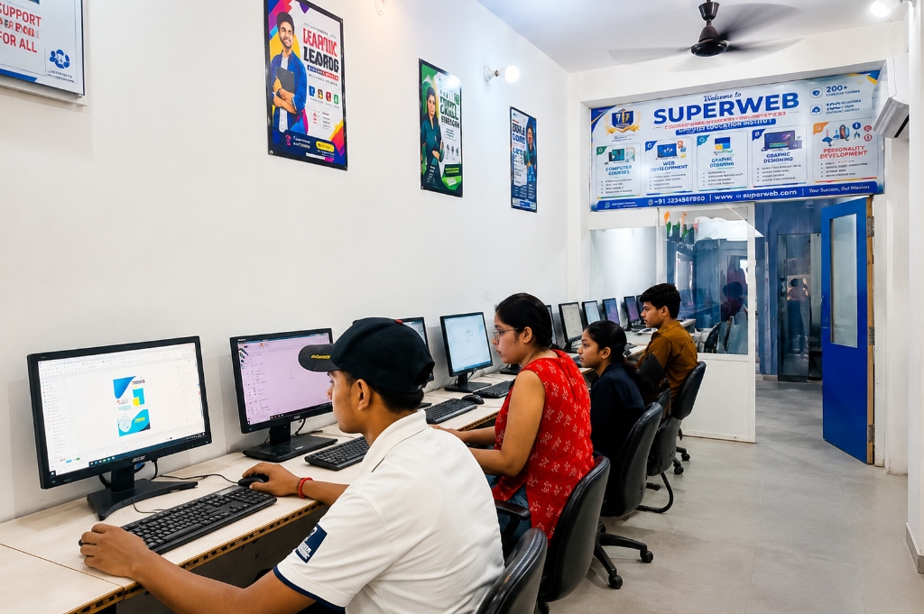Inside our practical computer lab